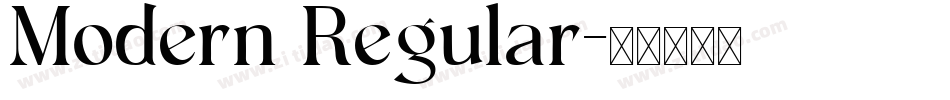 Modern Regular字体转换
